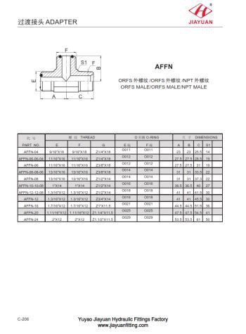 Tee ORFS NPT adapteriai